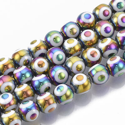 Electroplate Glass Beads Strands