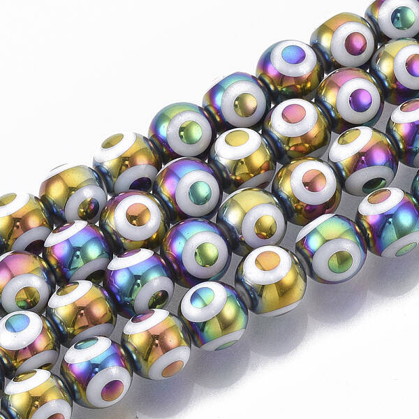 Electroplate Glass Beads Strands
