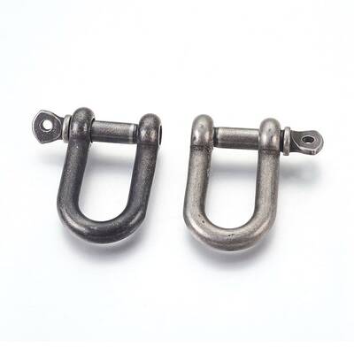 304 Stainless Steel Screw D-Ring Anchor Shackle Clasps