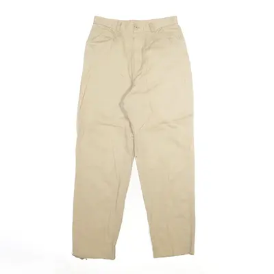 SAMANTHA Trousers Beige Regular Tapered Womens W26 L27