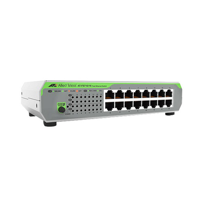 Allied Telesis AT-FS710/16-10 | FS710 AT-FS710/16 16 x Ports 100Base-TX Layer 2 Unmanaged Fast Ethernet Network Switch