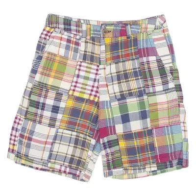 POLO RALPH LAUREN Boys Chino Shorts Green Check 10Y W26