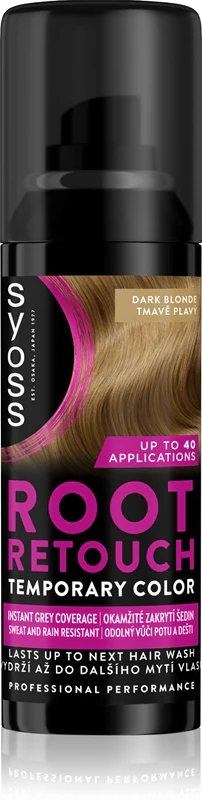 Syoss Root Color touch-up to cover regrowth in dark blonde color spray 120 ml
