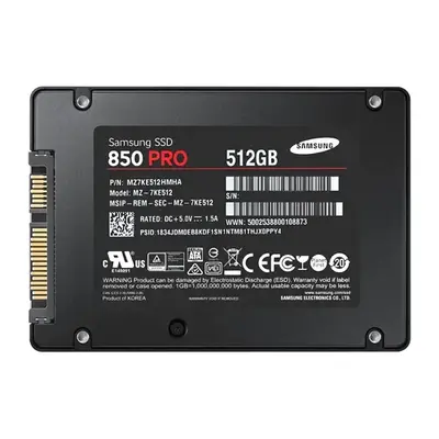 MZ-7KE512BW Samsung 850 PRO Series 512GB Multi-Level Cell SATA 6Gb/s 7mm 2.5-Inch Solid State Drive