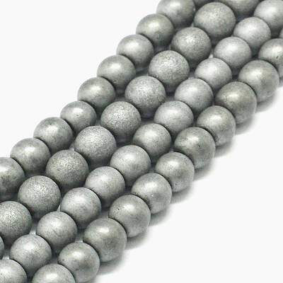 Non-magnetic Synthetic Hematite Beads Strands