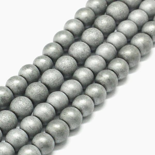 Non-magnetic Synthetic Hematite Beads Strands