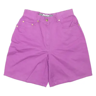 COSMOS Womens Casual Shorts Purple Relaxed S W27