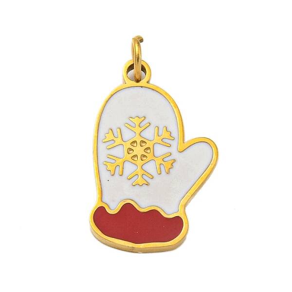 Christmas Theme Ion Plating(IP) 304 Stainless Steel Pendants