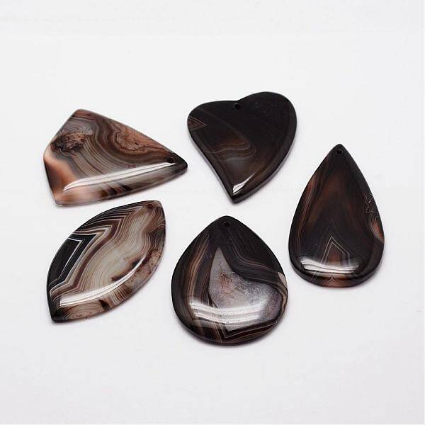 Natural Striped Agate/Banded Agate Pendants