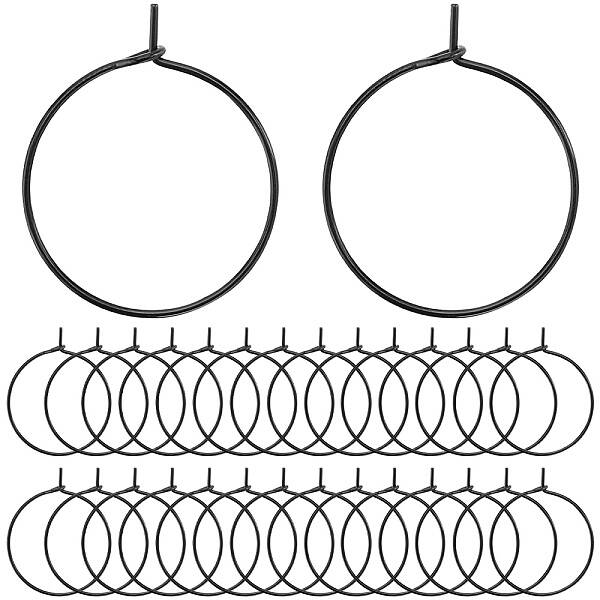 50Pcs 316L Surgical Stainless Steel Hoop Earring Findings