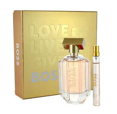 Set Hugo Boss: The Scent Eau De Parfum da donna 100 ml + The Scent Eau De Parfum da donna 10 ml