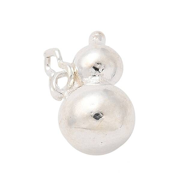 925 Sterling Silver Solid Gourd Charms