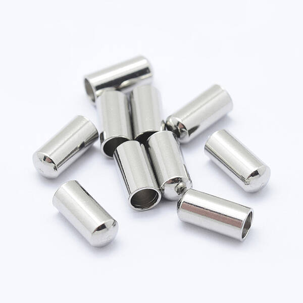 Tarnish Resistant 304 Stainless Steel Cord End Caps