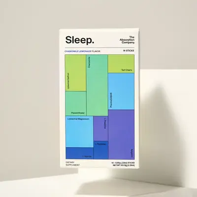 Melatonin-Free Sleep Aid Powder - Calming Drink with Liposomal Saffron, Magnesium & Chamomile Lemonade for Deep Sleep and Str...