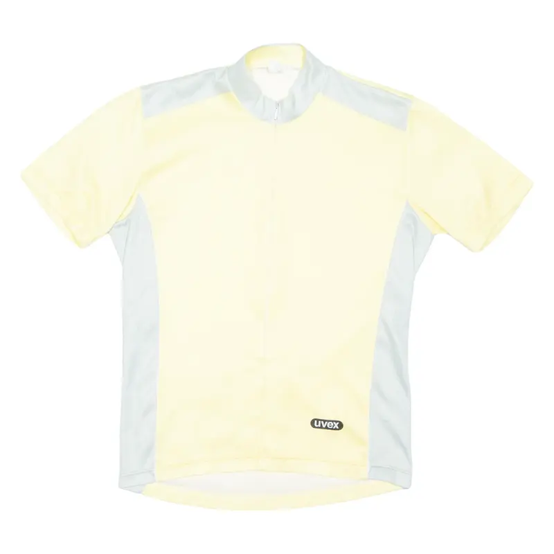 UVEX Cycling Mens Jersey Yellow 1/2 Zip M