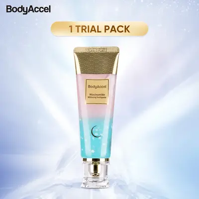 【N】BodyAccel Niacinamide Whitening Toothpaste  ,Cleaning your teeth and making you shine,for adults,flouride free.