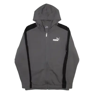 PUMA Mens Grey Hoodie Full Zip M