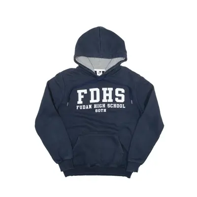 TIPEI SHOP Fudan High School Hoodie Blue Pullover Boys L