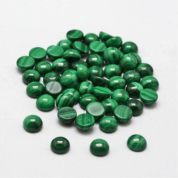 Dome Natural Malachite Cabochons