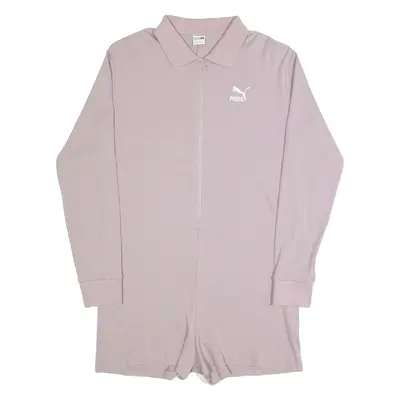 PUMA Oversized Womens Playsuit Pink Wide-Leg S