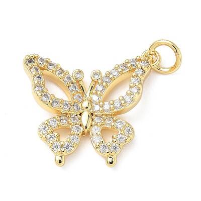Brass Micro Pave Cubic Zirconia Pendants