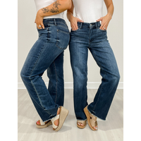 Judy Blue BAILEY Mid Rise Wide Leg with Tint Jeans