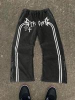 Men's Regular Fit Striped Print Sweatpants, Casual Street Comfy Jogger Pants for Daily Wear, Men's Trousers for All Seasons, ...