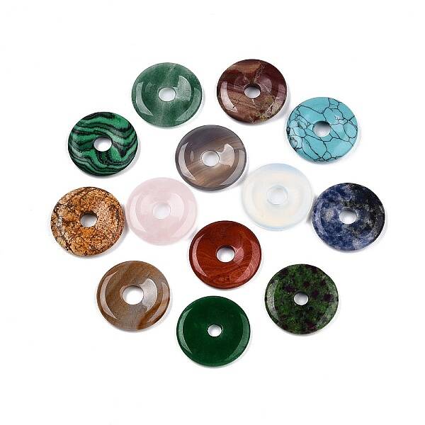 Natural & Synthetic Mixed Stone Pendants