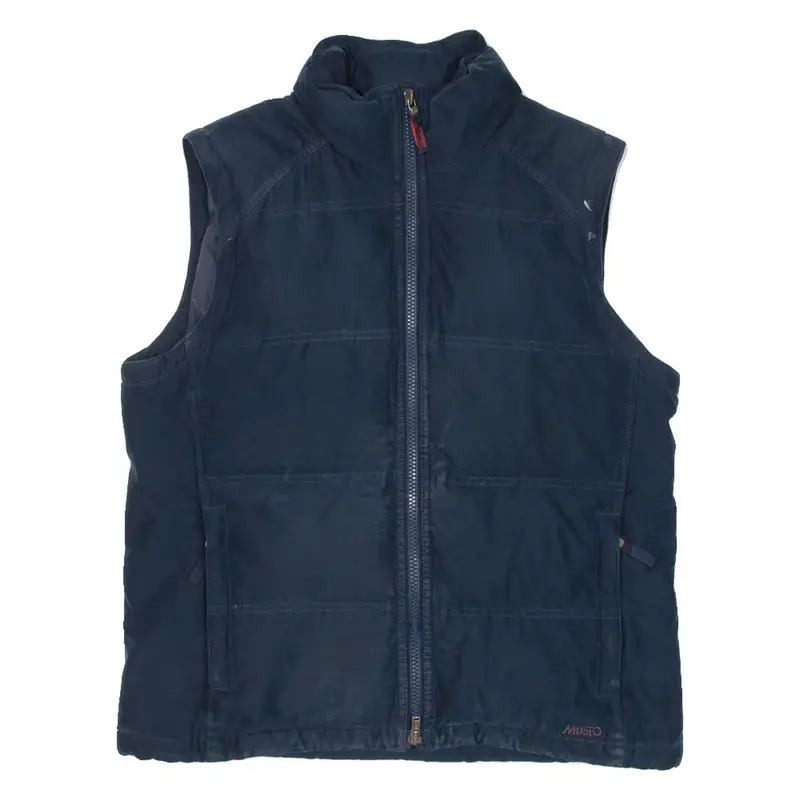 MUSTO Womens Puffer Gilet Blue UK 12