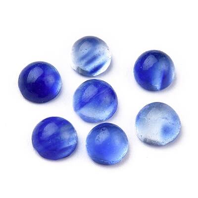 Cherry Quartz Glass Cabochons