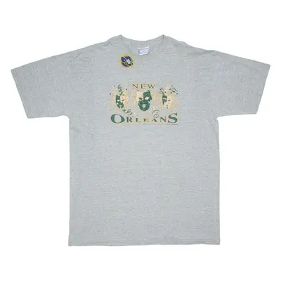 ALL SPORT New Orleans Mens T-Shirt Grey USA XL
