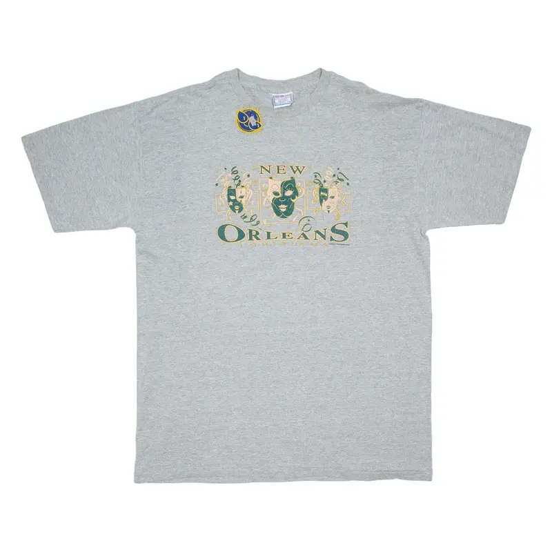 ALL SPORT New Orleans Mens T-Shirt Grey USA XL