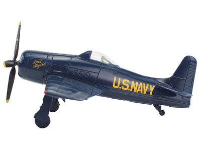 Grumman F8F Bearcat Fighter Aircraft Blue Angels (#1-5 decals) (1946) United States Navy SkyMax Models Series 1/72 Diecast Mo...