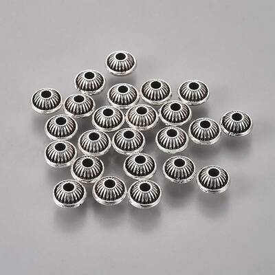 Tibetan Style Alloy Spacer Beads