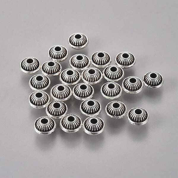 Tibetan Style Alloy Spacer Beads
