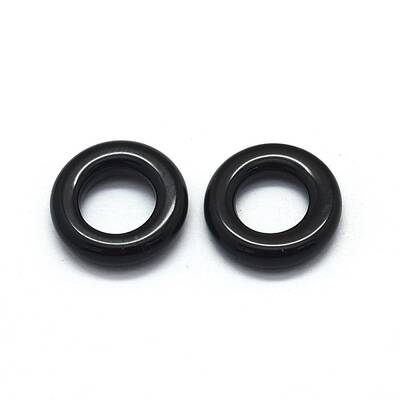 Natural Dyed & Heated Black Agate Charms