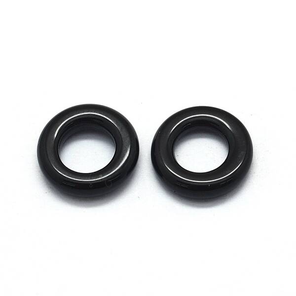 Natural Dyed & Heated Black Agate Charms