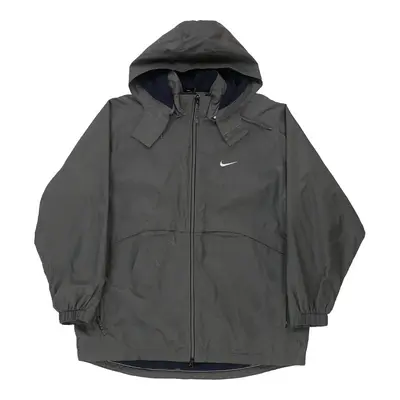 Nike Jacket - Large Grey Polyester