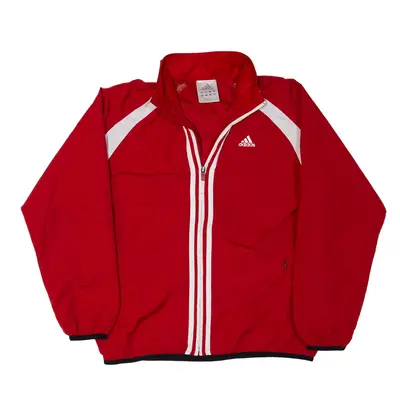 ADIDAS Climaproof Trench Jacket Red Boys M