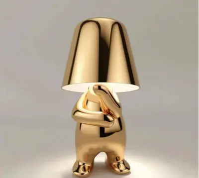 Thinker Small Gold Statue Desk Lamp USB Charging Decorative Table Lamp Touch Atmosphere | format: 802Gold