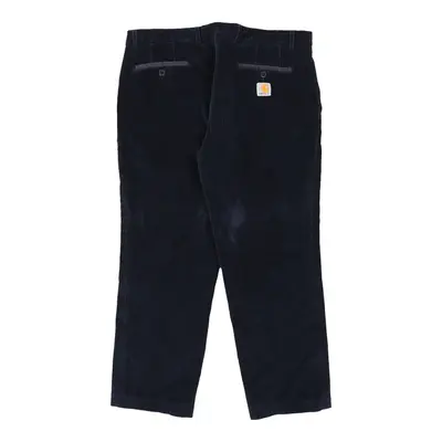 Carhartt Cord Trousers - 36W 27L Navy Cotton