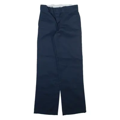 DICKIES 874 Workwear Mens Trousers Blue Regular Straight W26 L29
