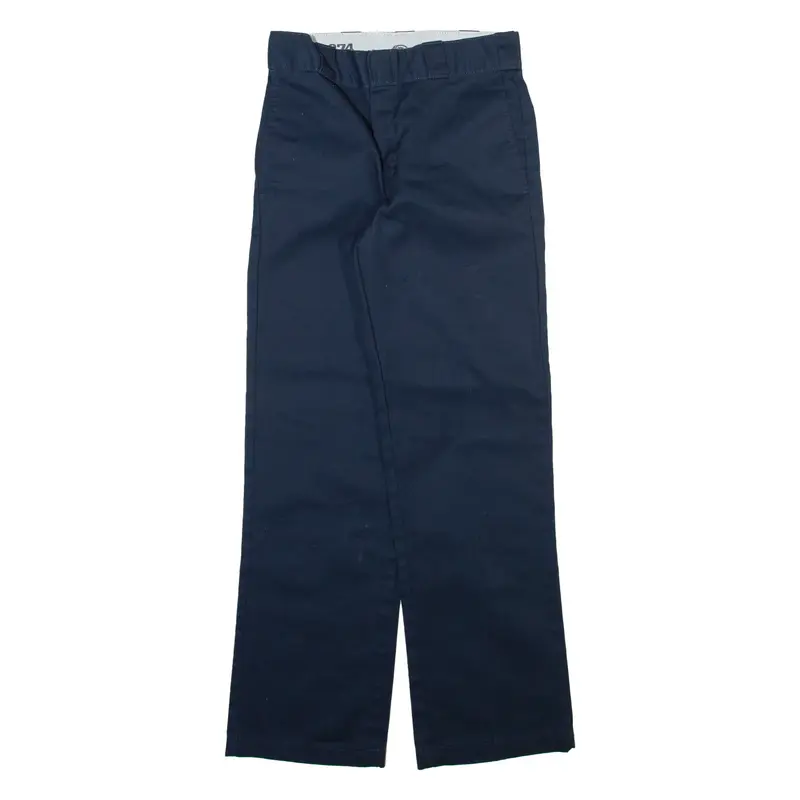 DICKIES 874 Workwear Mens Trousers Blue Regular Straight W26 L29