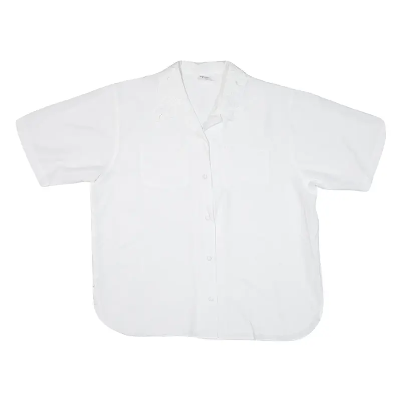 MARCA Womens Plain Shirt White L