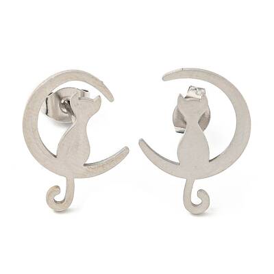 Tarnish Resistant 304 Stainless Steel Stud Earrings for Women