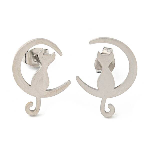 Tarnish Resistant 304 Stainless Steel Stud Earrings for Women