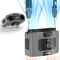 20000mAh Portable Waist Fan, 16000RPM Strong Airflow Body Cooling Fan, Rechargeable Clip On Belt Fan, 10 Speeds, Dual Motors,...