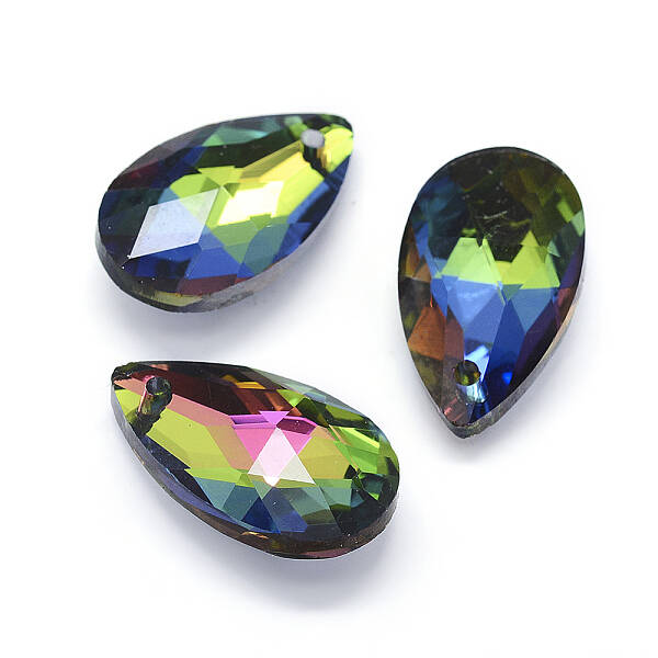 Faceted Glass Pendants