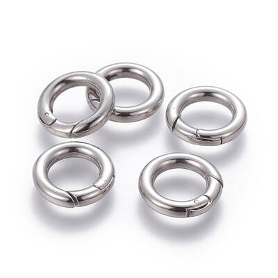 Tarnish Resistant 304 Stainless Steel Spring Gate Rings