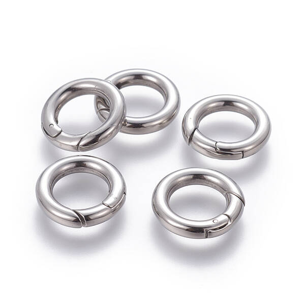 Tarnish Resistant 304 Stainless Steel Spring Gate Rings
